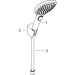 Hansgrohe Brausenset Raindance Select E 120 Porter'S chrom mit 1250mm Brauseschlauch