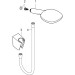 Hansgrohe Brausenset Raindance Select E 120 Porter'S chrom mit 1600mm Brauseschlauch