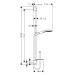 Hansgrohe Brausenset Raindance Select E 120 Unica'S Puro 900mm chrom