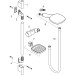 Hansgrohe Brausenset Raindance Select E 120 Unica'S Puro 900mm weiss/chrom