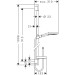 Hansgrohe Brausenset Raindance Select S 120 3jet PowderRain Unica'S Puro 900mm chrom