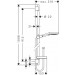 Hansgrohe Brausenset Raindance Select S 120 3jet PowderRain Unica'S Puro 900mm chrom