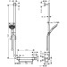 Hansgrohe Brausenset Raindance Select S 120 Unica Comfort 1100mm L chrom