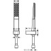 Hansgrohe Brausenset Rainfinity 100 1jet Porter mattweiss mit 1250mm Brauseschlauch