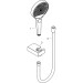 Hansgrohe Brausenset Rainfinity 130 3jet Porter chrom mit 1600mm Brauseschlauch