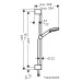 Hansgrohe Brausenset Vernis Blend Vario EcoSmart/Unica 650mm chrom