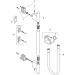 Hansgrohe Brausenstange Axor Uno chrom mit Schlauch