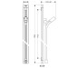 Hansgrohe Brausenstange Raindance Unica'S 900mm chrom