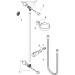 Hansgrohe Brausenstange Unica'Classic 650mm  brushed nickel mit Sensoflex 1600mm