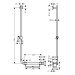 HG Brausenstange Unica Comfort 1100mm L weiss/chrom