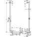 Hansgrohe Brausenstange Unica Comfort 1100mm L weiss/chrom
