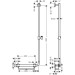 Hansgrohe Brausenstange Unica Comfort 1100mm R weiss/chrom