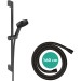 Hansgrohe Brauseset Pulsify 105 3jet Relaxation mit Brausestange 650mm mattschwarz
