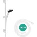 Hansgrohe Brauseset Pulsify 105 3jet Relaxation mit Brausestange 650mm mattweiss