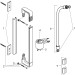 Hansgrohe Brausestange Axor Citterio E chrom  