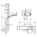 HG Brausesystem Pulsify 105 Relaxation Brausethermostat Stange 650mm chrom