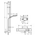 HG Brausesystem Pulsify 105 Relaxation Brausethermostat Stange 900mm chrom