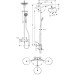 Hansgrohe Showerpipe Croma 220 für Dusche chrom mit Thermostat