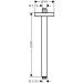 Hansgrohe Decken-Anschlussstück Axor DN15 300mm BN