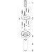 Hansgrohe Decken-Anschlussstück S DN15 100mm brushed black chrome