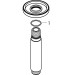 Hansgrohe Decken-Anschlussstück Vernis Blend DN15 100mm mattschwarz