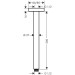 Hansgrohe Deckenanschluss E DN15 300mm chrom  