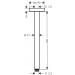 Hansgrohe Deckenanschluss E DN15 300mm chrom  