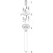 Hansgrohe Deckenanschluss S DN15 300mm brushed bronze 
