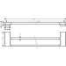 Hansgrohe Doppel-Badetuchhalter AddStoris brushed black chrome 