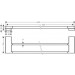 Hansgrohe Doppel-Badetuchhalter AddStoris brushed black chrome 