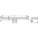 Hansgrohe Doppel-Papierrollenhalter AddStoris brushed black chrome ohne Deckel