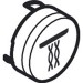 Hansgrohe Druckknopf Symbol Whirl schwarz  