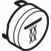 Hansgrohe Druckknopf Symbol Whirl weiss  