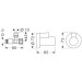 Hansgrohe Eckventil mit Schuber Abgang G 3/8 Brushed Bronze