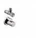 Hansgrohe Eckventil mit Schuber Abgang G 3/8 Edelstahl Optic