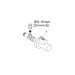 Hansgrohe Eckventil mit Schuber Abgang G 3/8, nickel gebürstet 13954820