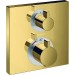 Hansgrohe Ecostat Square Thermostat, Unterputz, 2 Verbraucher, polished gold optic 