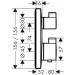 Hansgrohe Ecostat Square Thermostat, Unterputz, Fertigset, 2 Verbraucher, bronze gebürstet