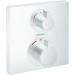 Hansgrohe Ecostat Square Thermostate, Unterputz, 2 Verbraucher, weiss matt