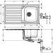 Hansgrohe Einbauspüle 340 mit Abtropffläche  S4113-F340