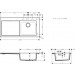 Hansgrohe Einbauspüle 450 mit Abtropffläche S514-F450 BG