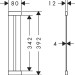 Hansgrohe F26 Abtropfgitter Edelstahl