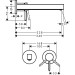 Hansgrohe 2-Loch Waschtischmischer Unterputz Finoris F-Set langer Auslauf chrom