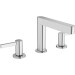 Hansgrohe 3-Loch Waschtischarmatur 110 Finoris mit Push-Open Ablaufgarnitur chrom