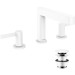 Hansgrohe 3-Loch Waschtischarmatur 110 Finoris mit Push-Open Ablaufgarnitur mattweiss