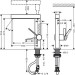 HG Waschtischmischer 230 Finoris Ausziehbrause 2jet mattweiss