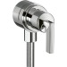 Hansgrohe Fixfit Stop Wandabsperrventil Axor Citterio chrom mit Hebelgriffen