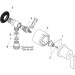 Hansgrohe Fixfit Stop Wandabsperrventil Axor Citterio chrom mit Hebelgriffen