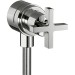 Hansgrohe Fixfit Stop Wandabsperrventil Axor Citterio chrom mit Kreuzgriffen
