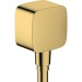 Hansgrohe FixFit Wandanschluss mit Rückflussverhinderer Polished Gold Optic